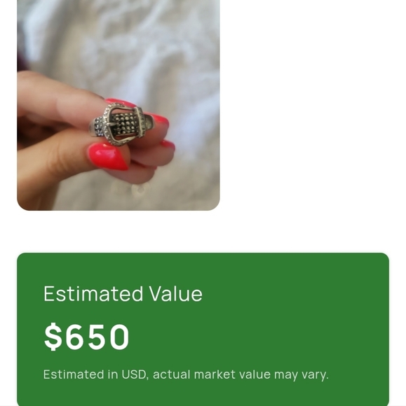 Buckle Ring With Diamonds - Picture 9 of 12